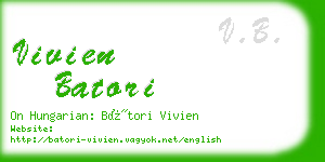 vivien batori business card